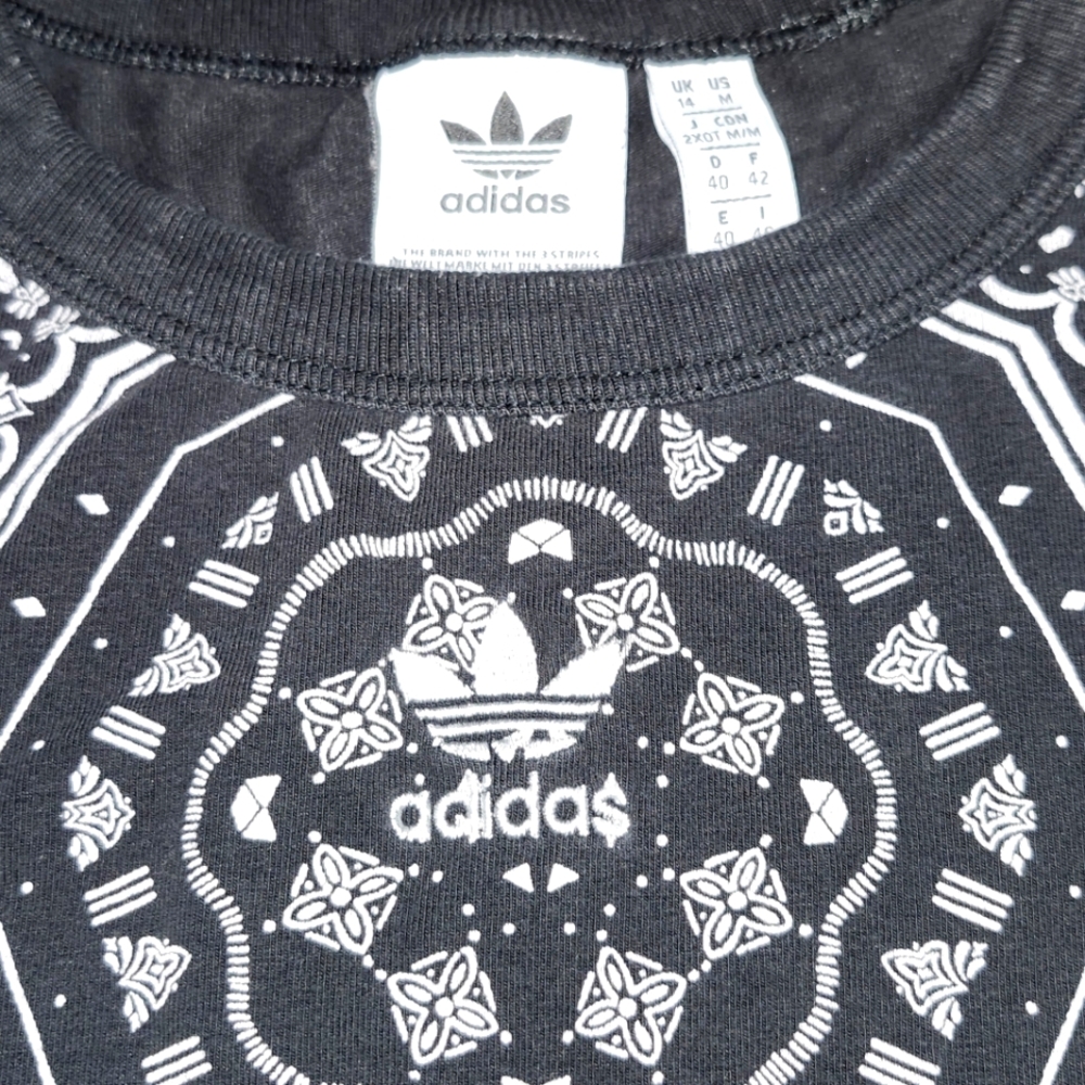 Adidas | Women's Black Crop T-shirt - Picture 4 of 5
